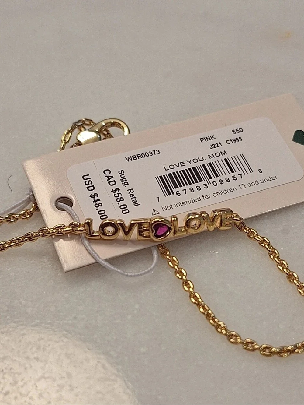 Kate Spade Gold "Love" Bracelet NWT - Picture 2 of 2